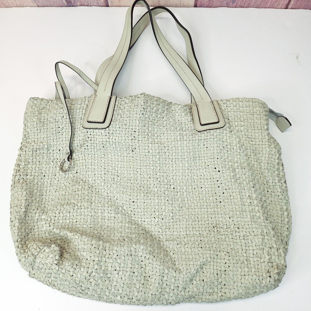 Abro Soft Leather Weave Bag Sage Green - Picture 2 of 10